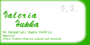 valeria hupka business card